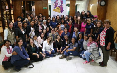 First exchange of women miners