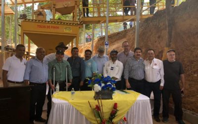 Inauguration of Minas y Cuevas’ gravimetric plant, Honduras