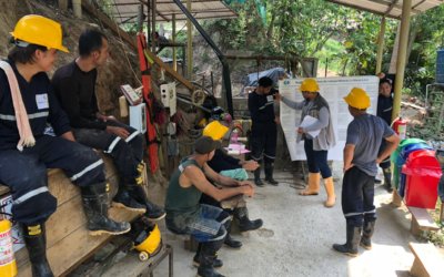 Advances in participative improvement plans with miners from Paipa and San Roque, Colombia
