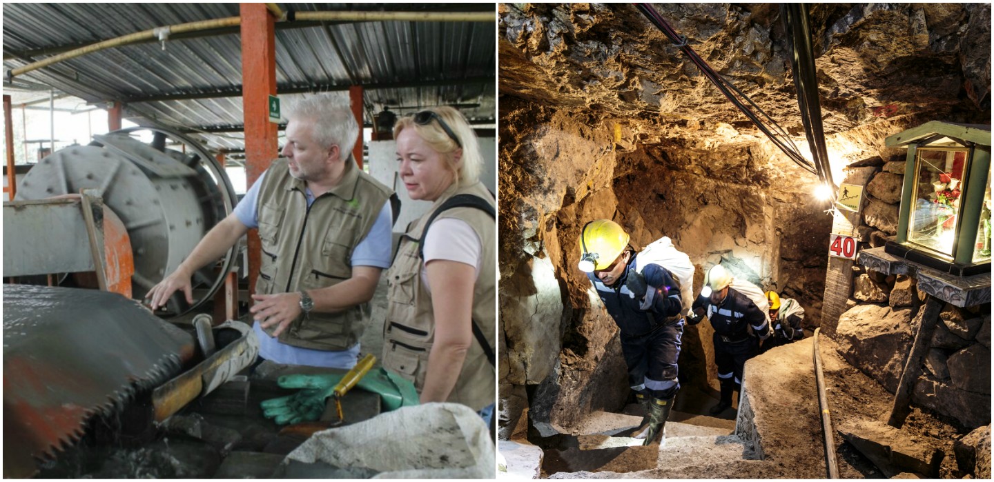 La delegación europea de Samlerhuset visitó las cooperativas mineras de Iquira y la Llanada