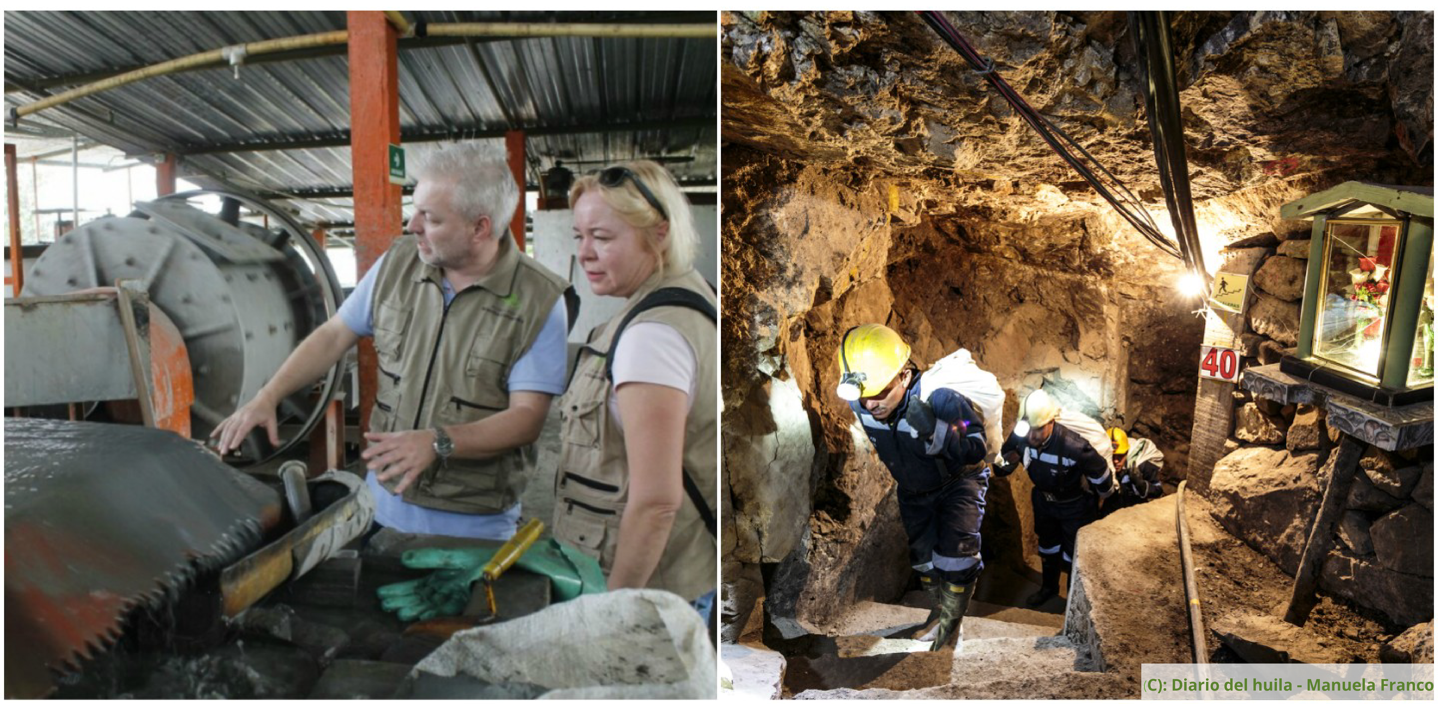 European delegation from Samlerhuset visiting the mining cooperatives of Iquira and La Llanada