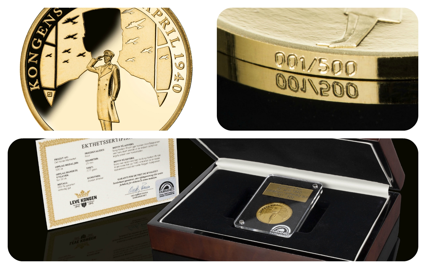 The King’s Choice: la primera medalla conmemorativa del mundo en Oro Fairmined